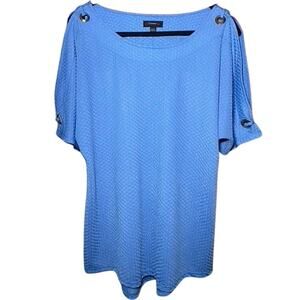 Cocomo Light Blue Blouse - Women's Medium